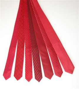 krawaty czerwone